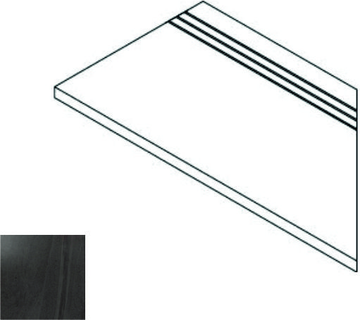 Керамогранит 620090000237 CARBON BORDO GRIP SX 30x60