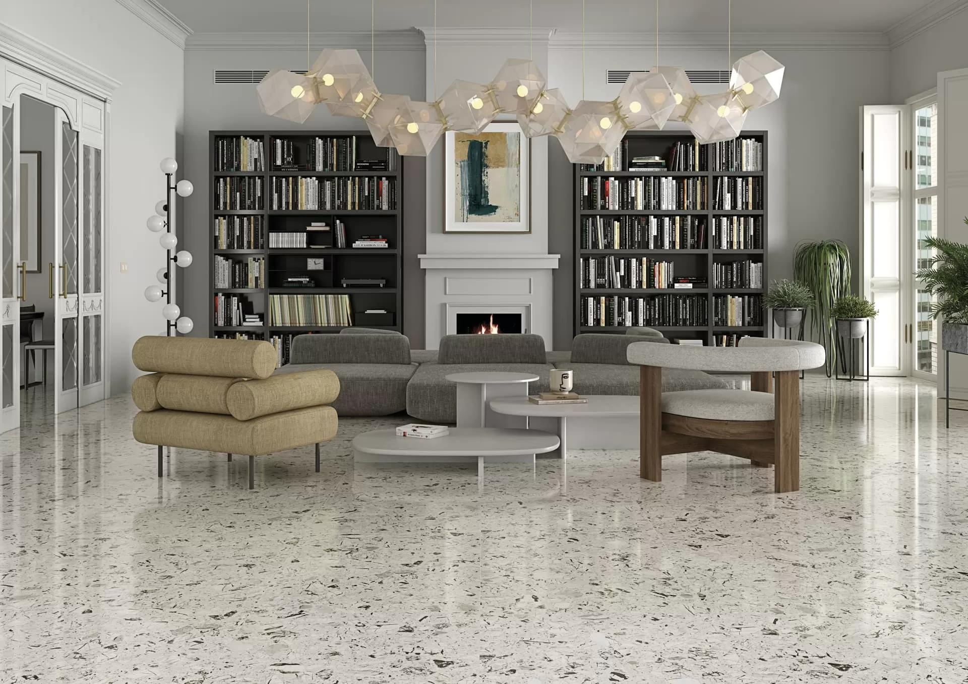 Керамогранит 4ZLJ Luna-R Blanco R10 60x120