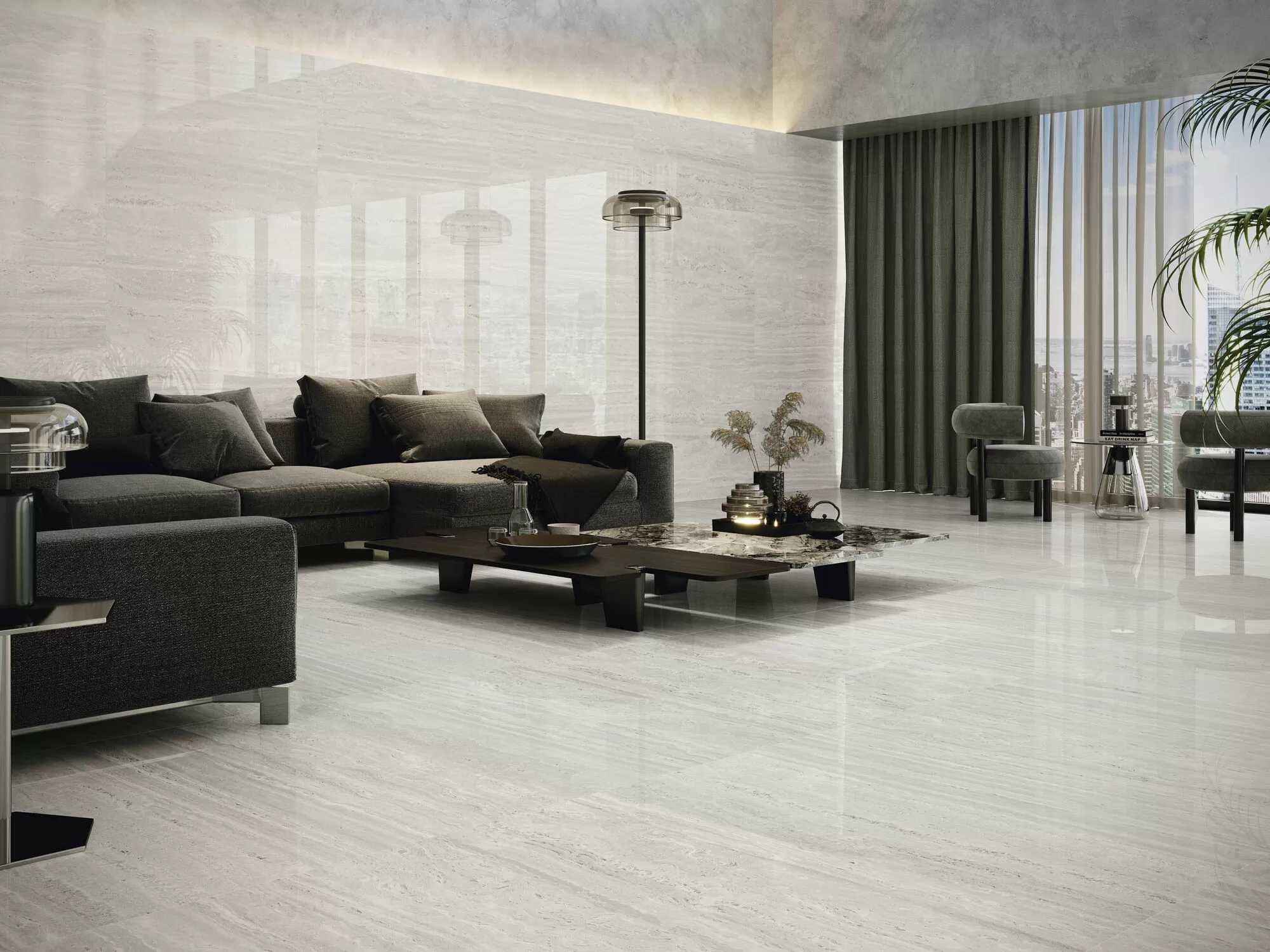 Керамогранит Venice Bianco Natural Rect 120x120