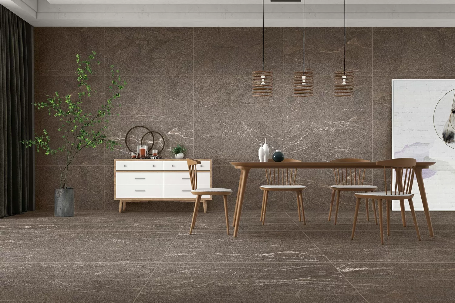 Керамогранит Alexandria Nero Sugar Carving 60x120