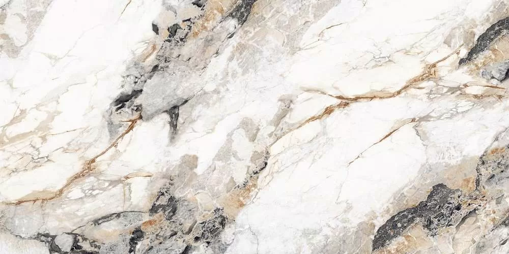 Керамогранит Rock 1018 Light Gold Carving Polished 60x120