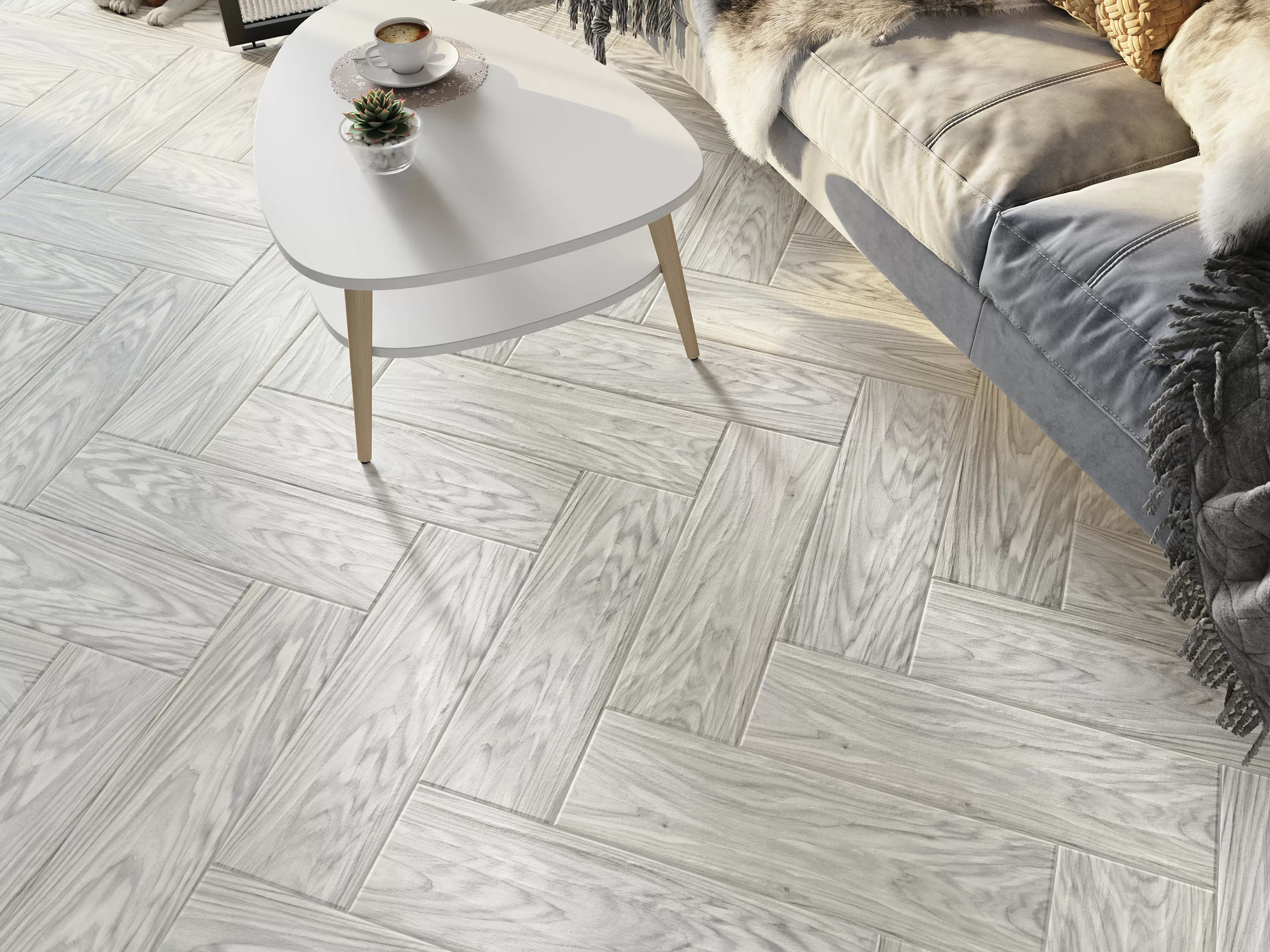 Керамогранит А15938 Bristolwood серый рельеф 18,5x59,8