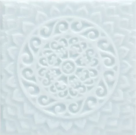 Плитка ADST4102 RELIEVE MANDALA UNIVERSE ICE BLUE 14,8x14,8