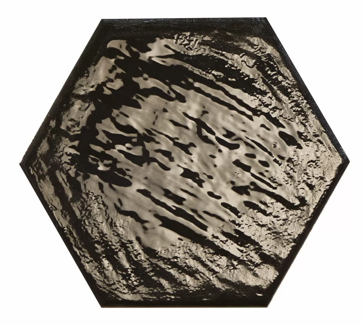 Керамогранит Rain Nero Hex 19.8x22.8