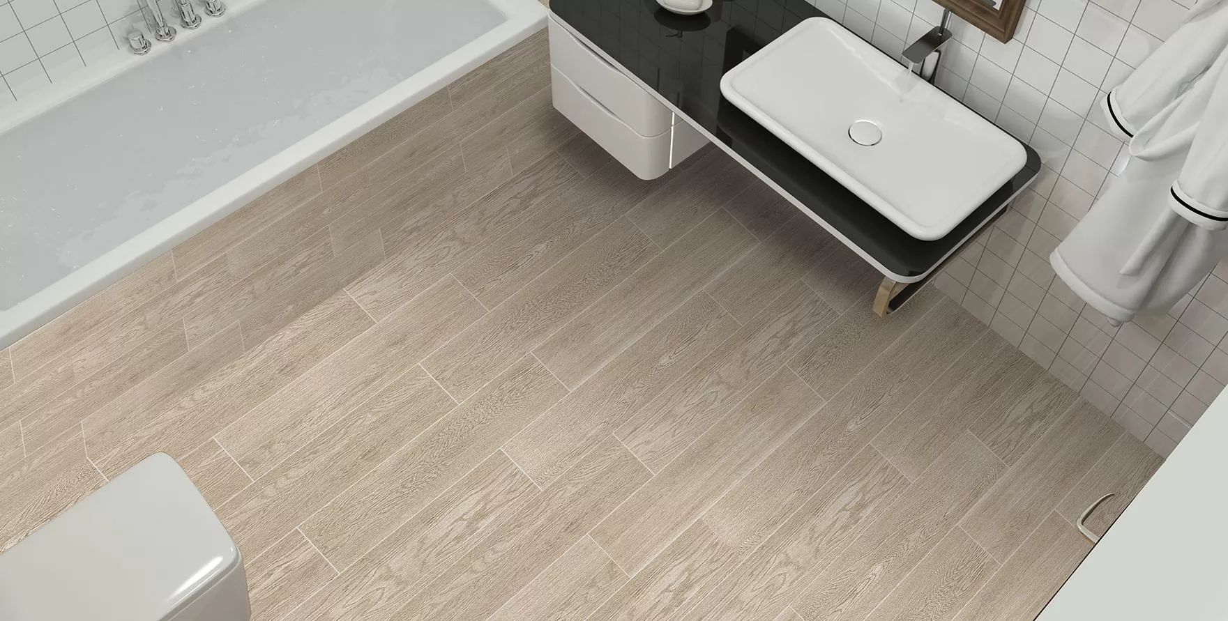 Керамогранит 787115 Chester Wood Светло-серая 20x80