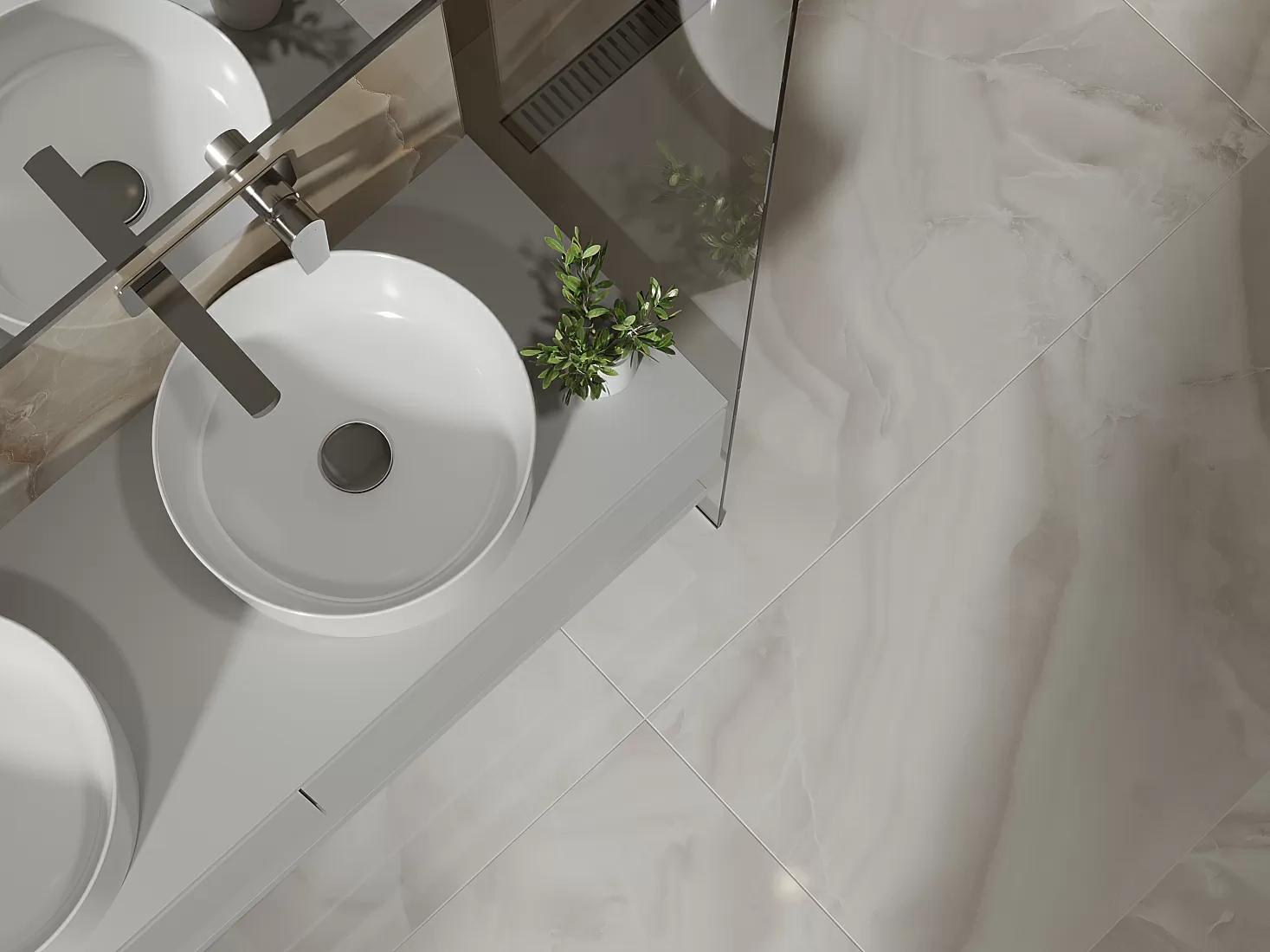 Керамогранит 17435 Lina полированный серый ректификат 60x120