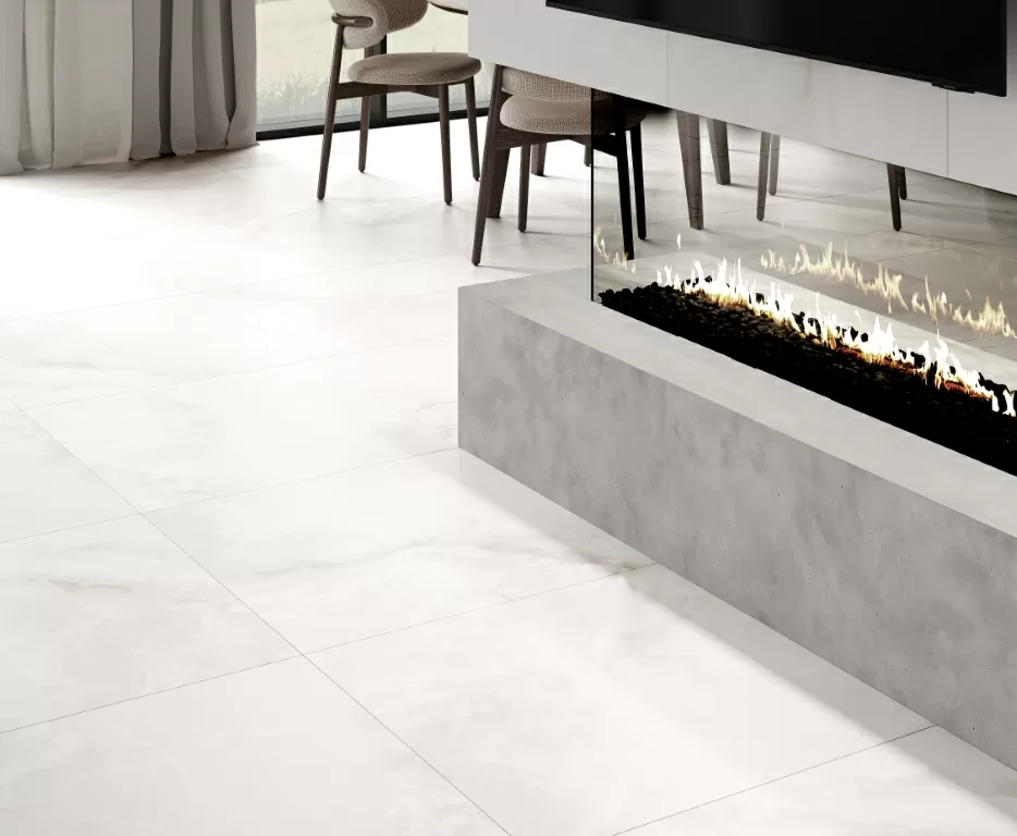 Керамогранит Advance White белый сатинированный 80х80