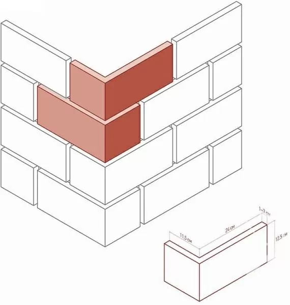 Искусственный камень 451-45 Тилл угол 12x24x12,5