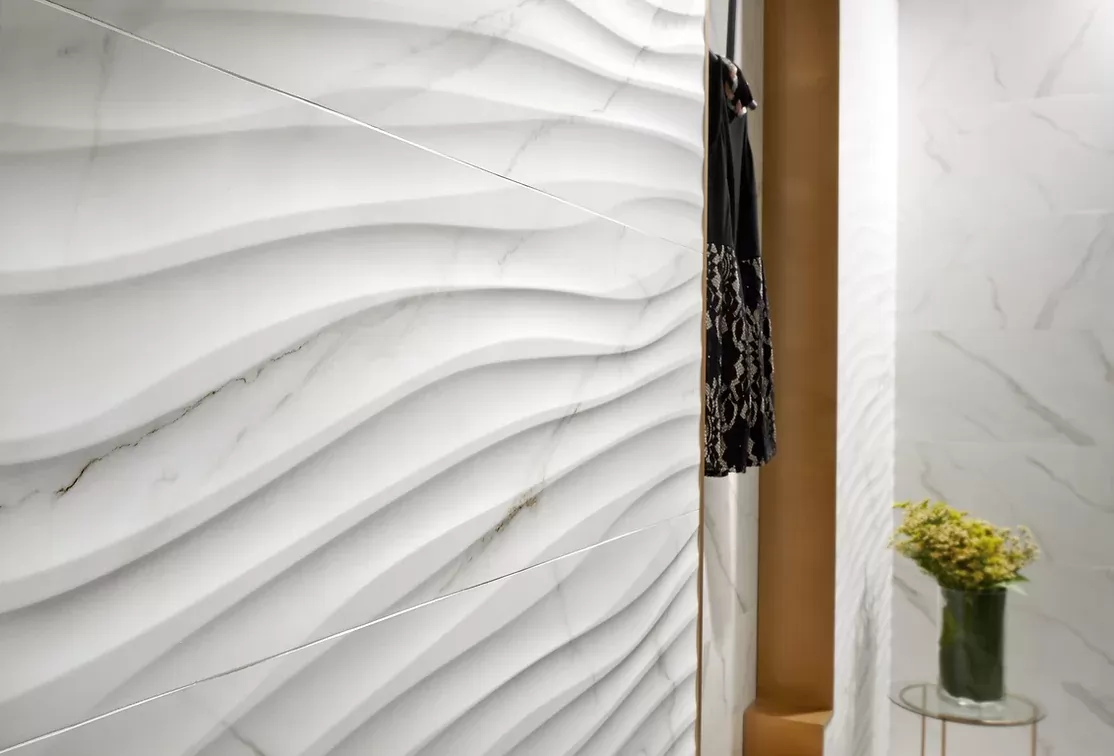 Плитка KR56C040 Marbleous Concept Silk White 40х120