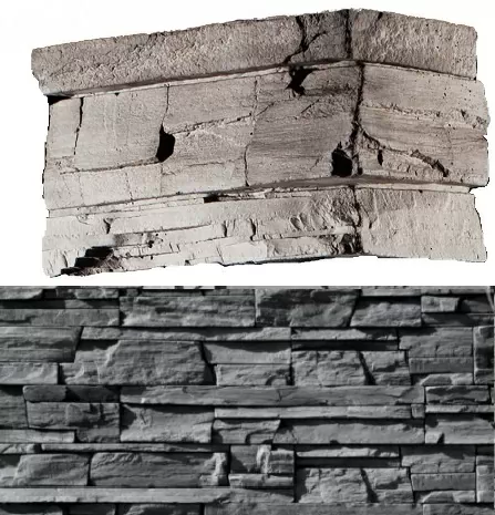 Искусственный камень 209-85 Фьорд Лэнд угол 7х26,5x10 (6х16,5x10)