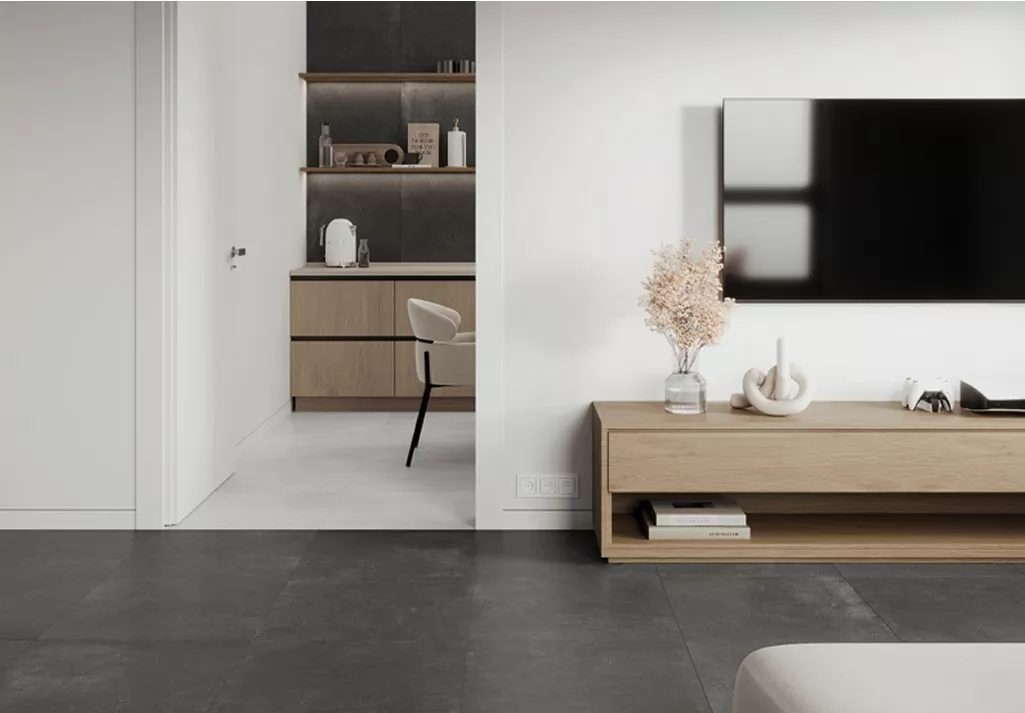 Керамогранит Cement Strength Graphite Темно-серый Матовый 60х60