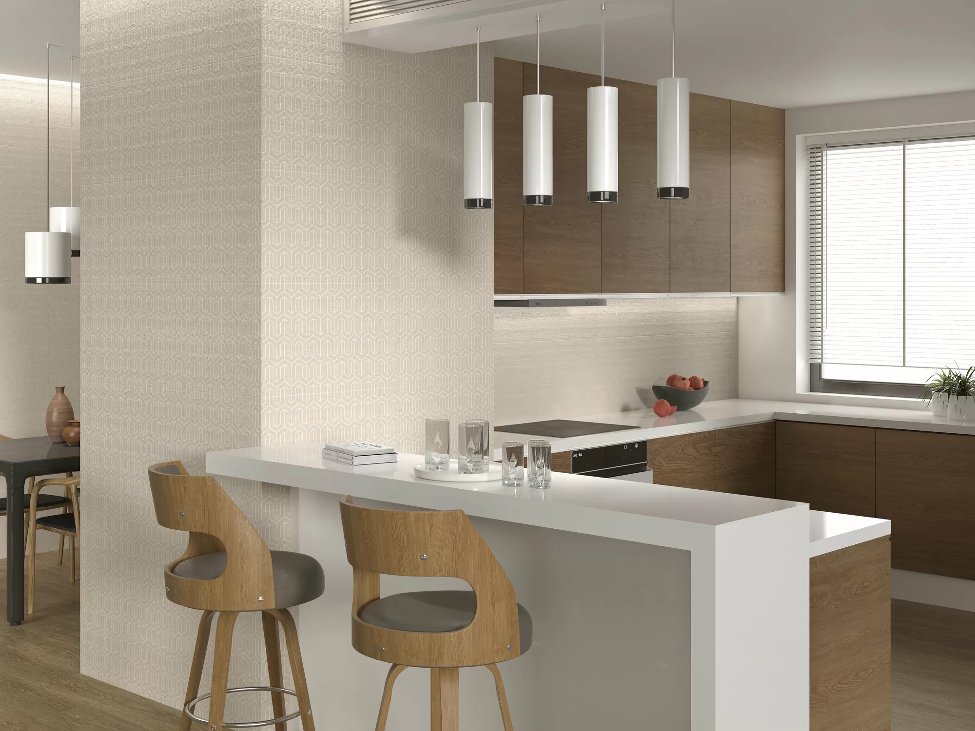 Плитка A034564 Zooco White rect. 40x120