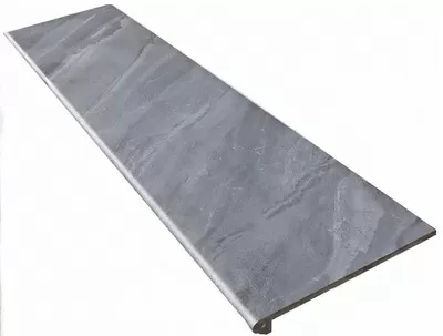 Клинкерная плитка Ступень фронтальная Tibet Round. Gris 33x120