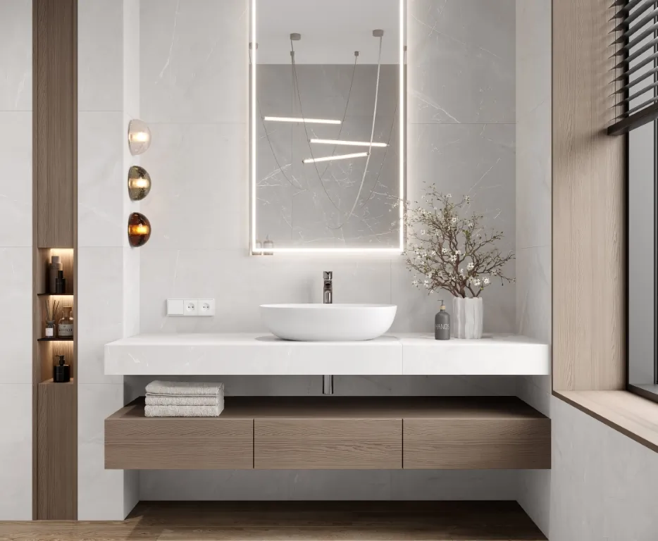 Керамогранит LP6012G0011R Timeless Pearl светло-серый матовый карвинг 59,5х119,1