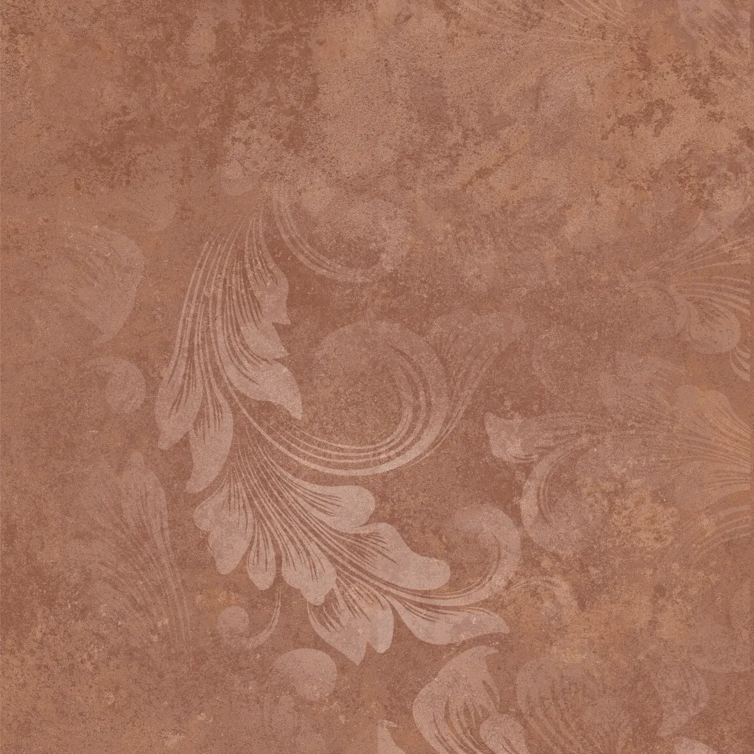 Керамогранит KM4040G0071N Хадду красный матовый декорированный 40,2x40,2x0,8