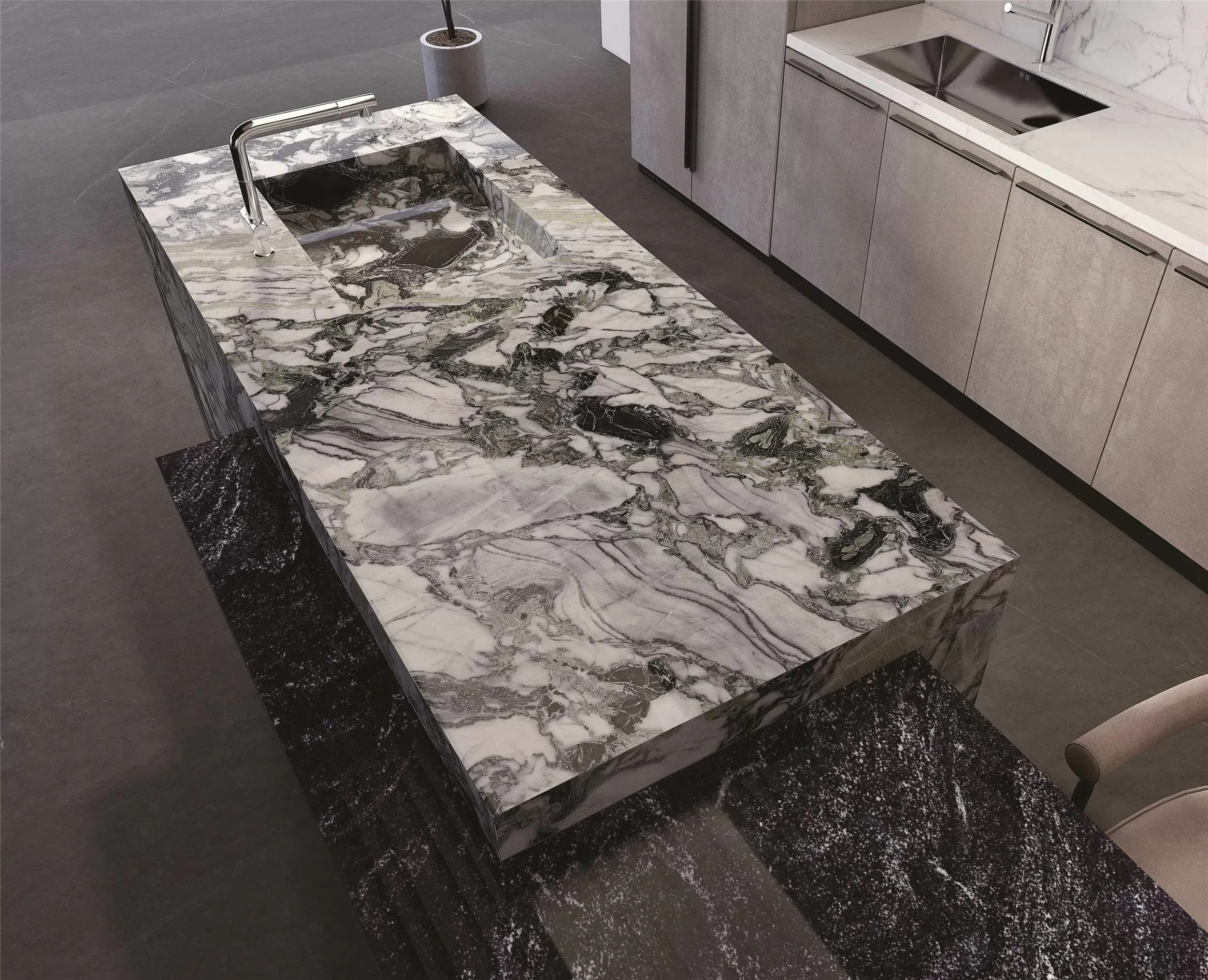 Керамогранит MN662CP261206 Freezing Emeral Polished 6mm 120x260