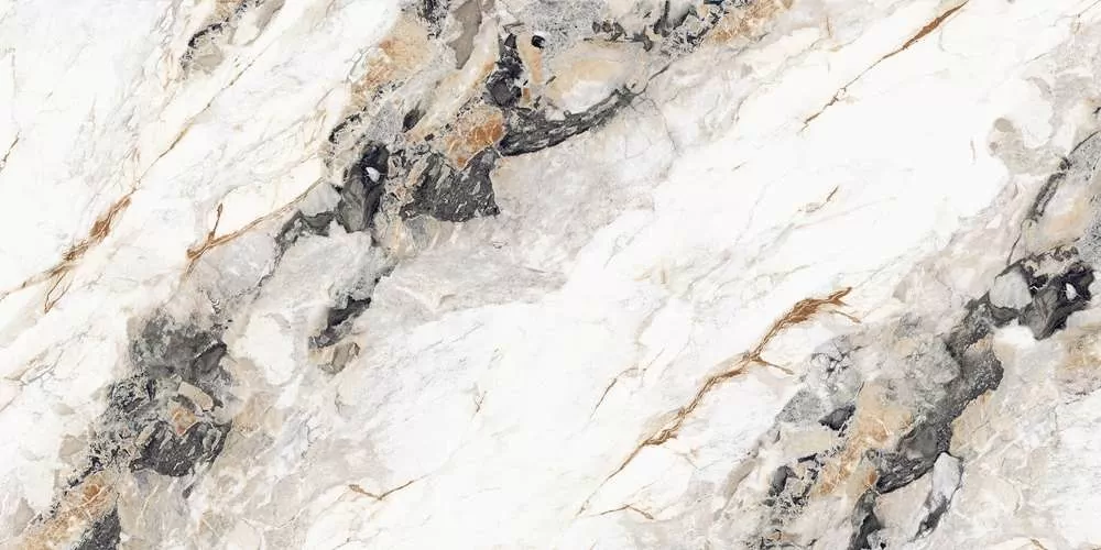 Керамогранит Rock 1018 Light Gold Carving Polished 60x120