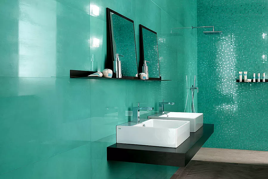 Мозаика 9DLT Dwell Turquoise Mosaico L 30,5X26