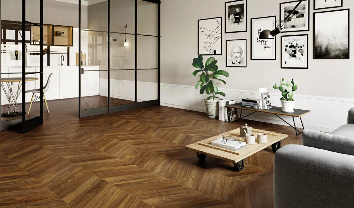 Керамогранит EFC0 SleekWood Beige Chevron 11x54