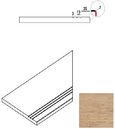 Керамогранит 620090000239 OLIVE BORDO GRIP DX 30x60