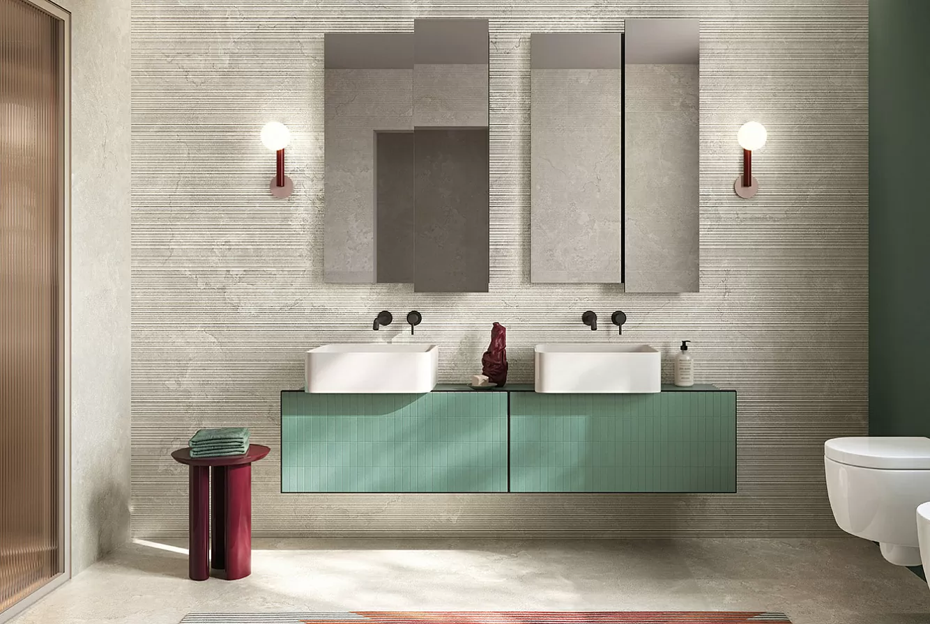 Керамогранит DR03BAR Dorset Beige Cross Cut Ribbed SQ. 60x120
