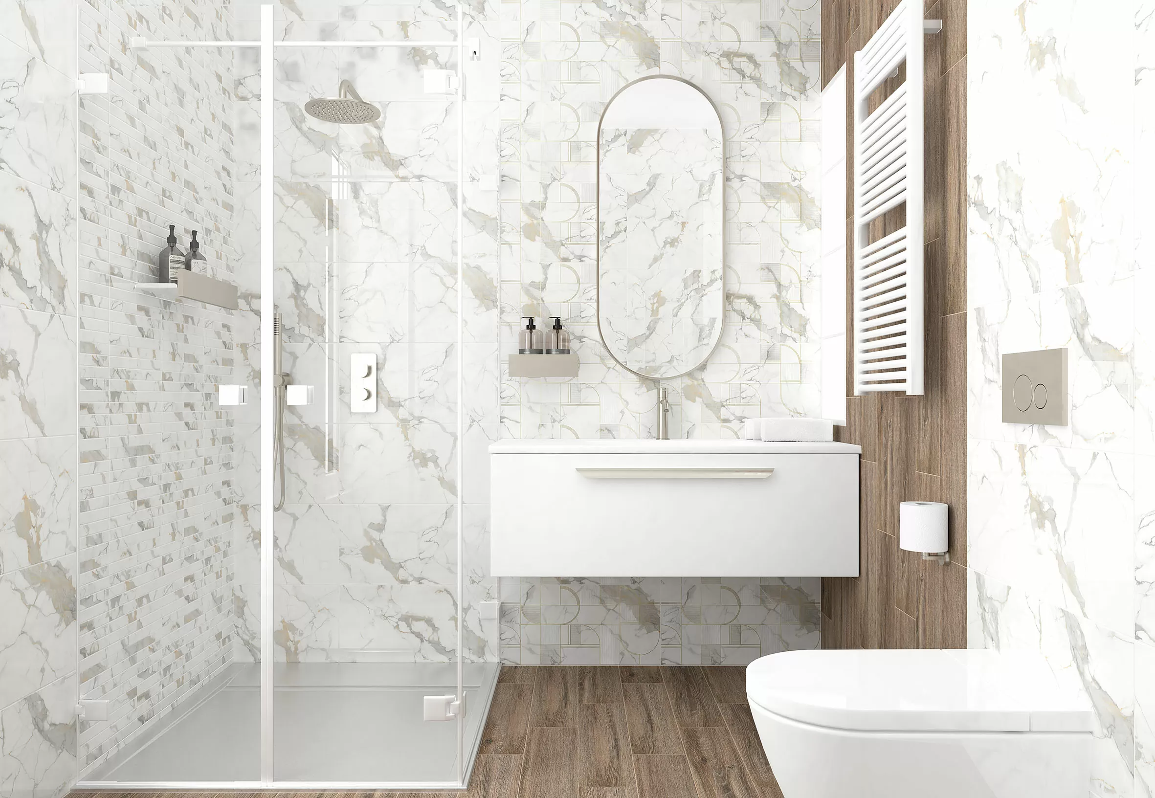 Керамогранит Laurel табачный 15х60