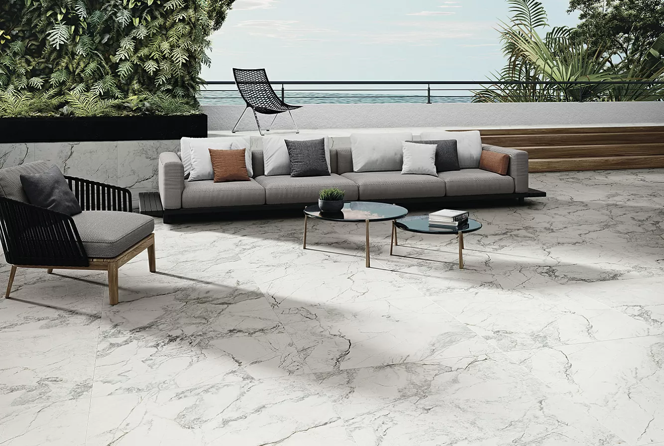 Плитка 9547 Iguazu White Relieve 30x90