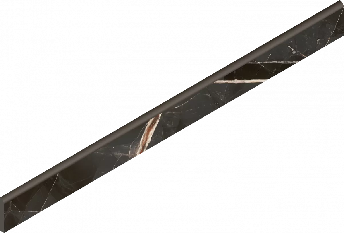 Керамогранит 610130007469 Stellaris Absolut Black Battiscopa Nat 7.2x80