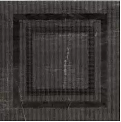 Керамогранит 57813 Black Decoro Cassettone 40x40