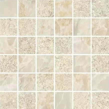 Мозаика K9498848R001VTE0 Marble-Stone Кремовый Матовый-Лаппато Ректификат 30x30