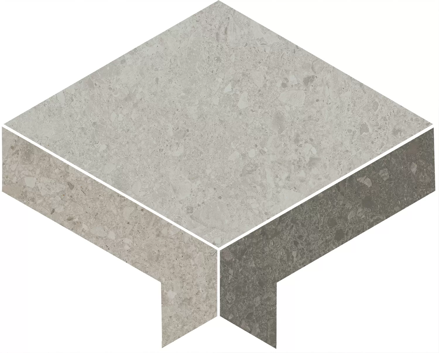 Керамогранит ID171 Декор Чеппо ди Гре 2 наборный матовый обрезной 30x24x0,9