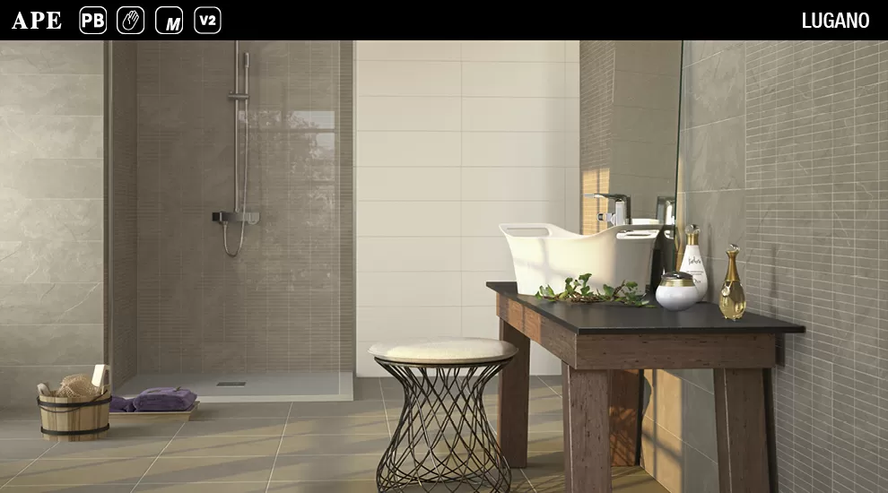 Плитка Lugano Loury Pearl 1 Decor 200х600