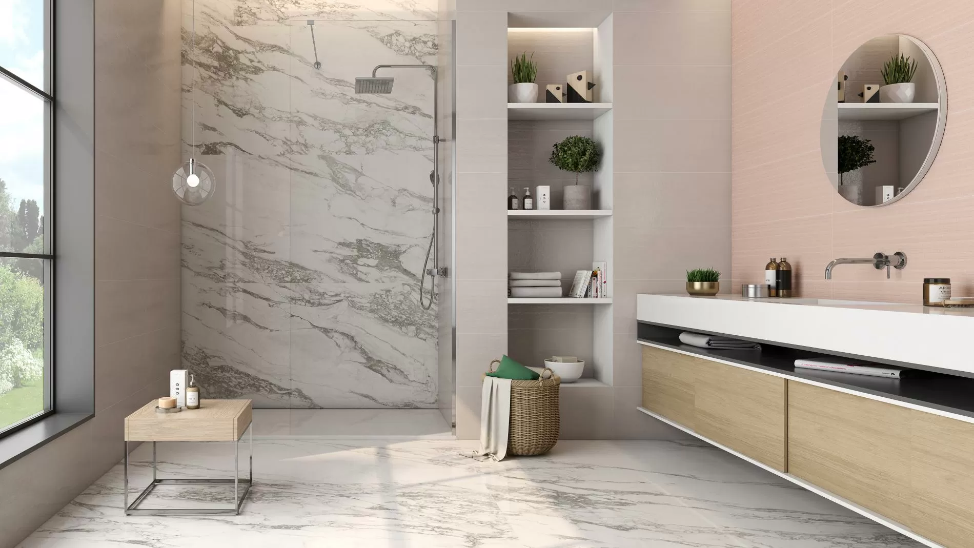 Плитка Macassar White Rec 30x90
