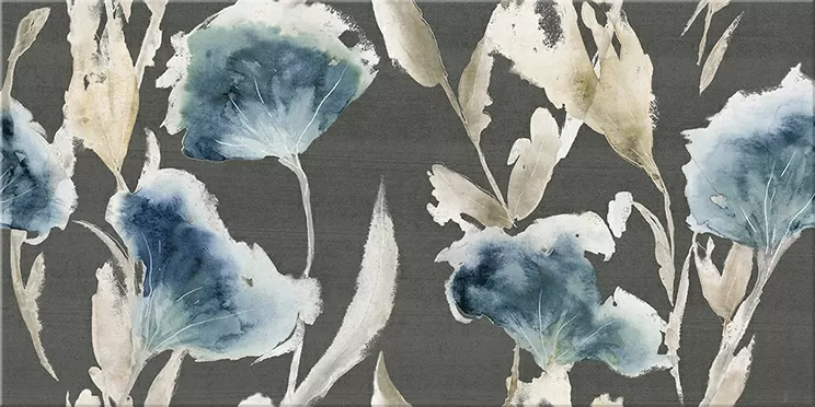 Плитка Декор Aura Grafite Floris 31,5x63