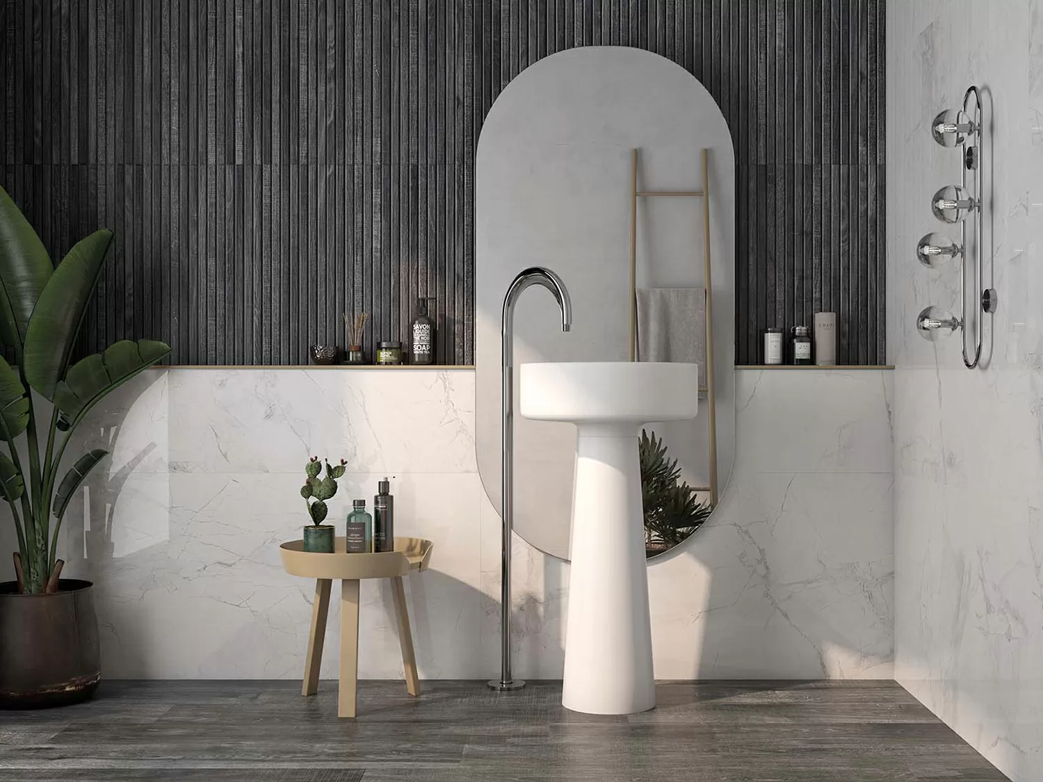 Плитка Mystic Invisible Concept White Vecchio 40x120