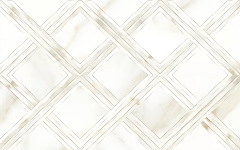 Плитка 10100001120 Calacatta Gold Белый ромбы 40*25