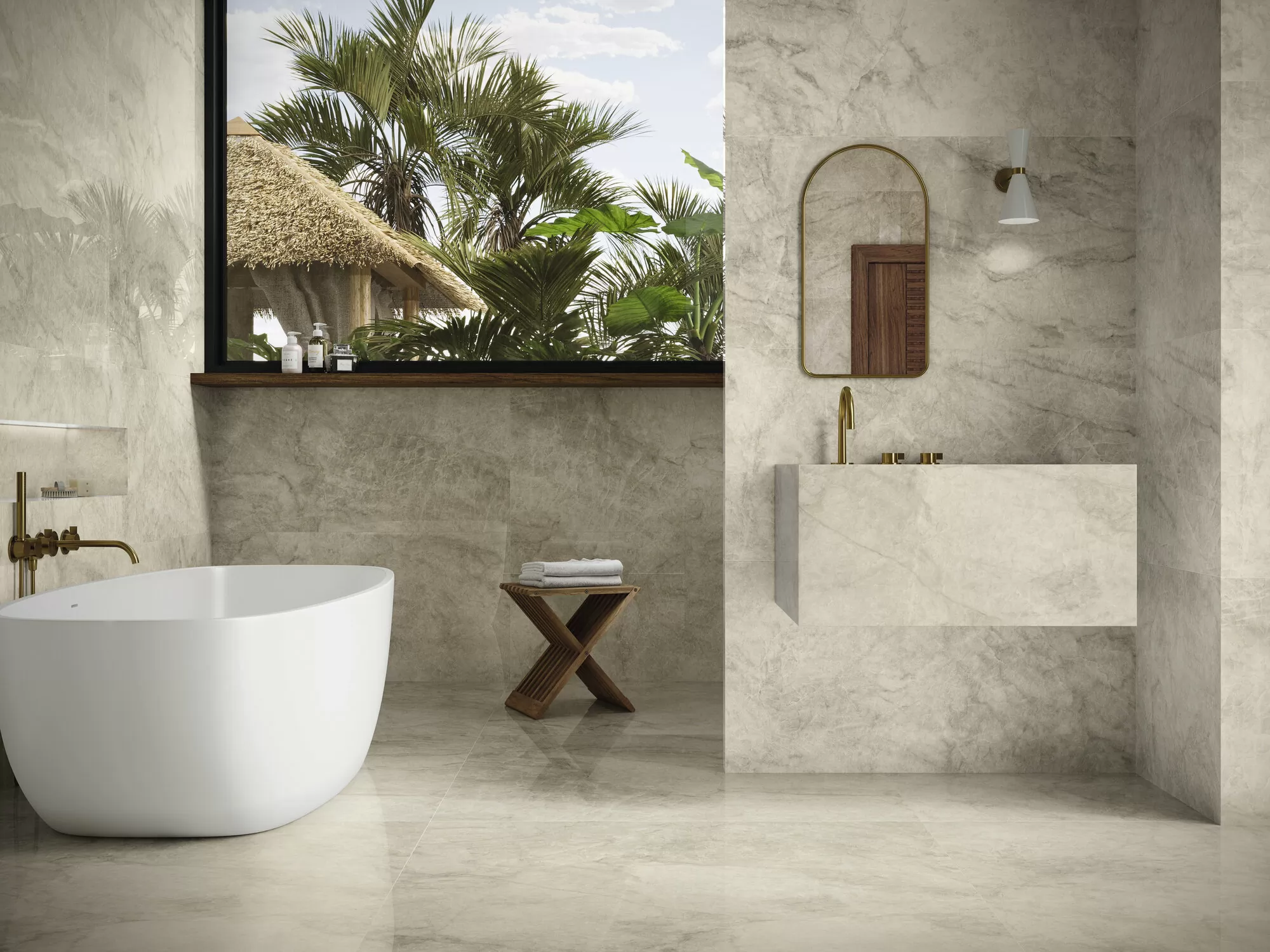 Керамогранит A041966 Taj Majal Pearl Pol Rect 120x280