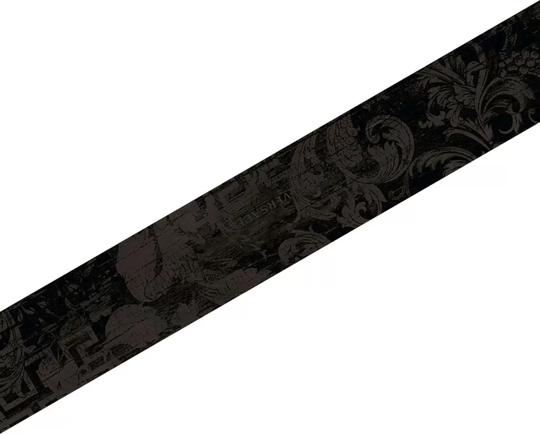 Керамогранит 263240 Inserto decoro Chevron Carbon 7,63x45