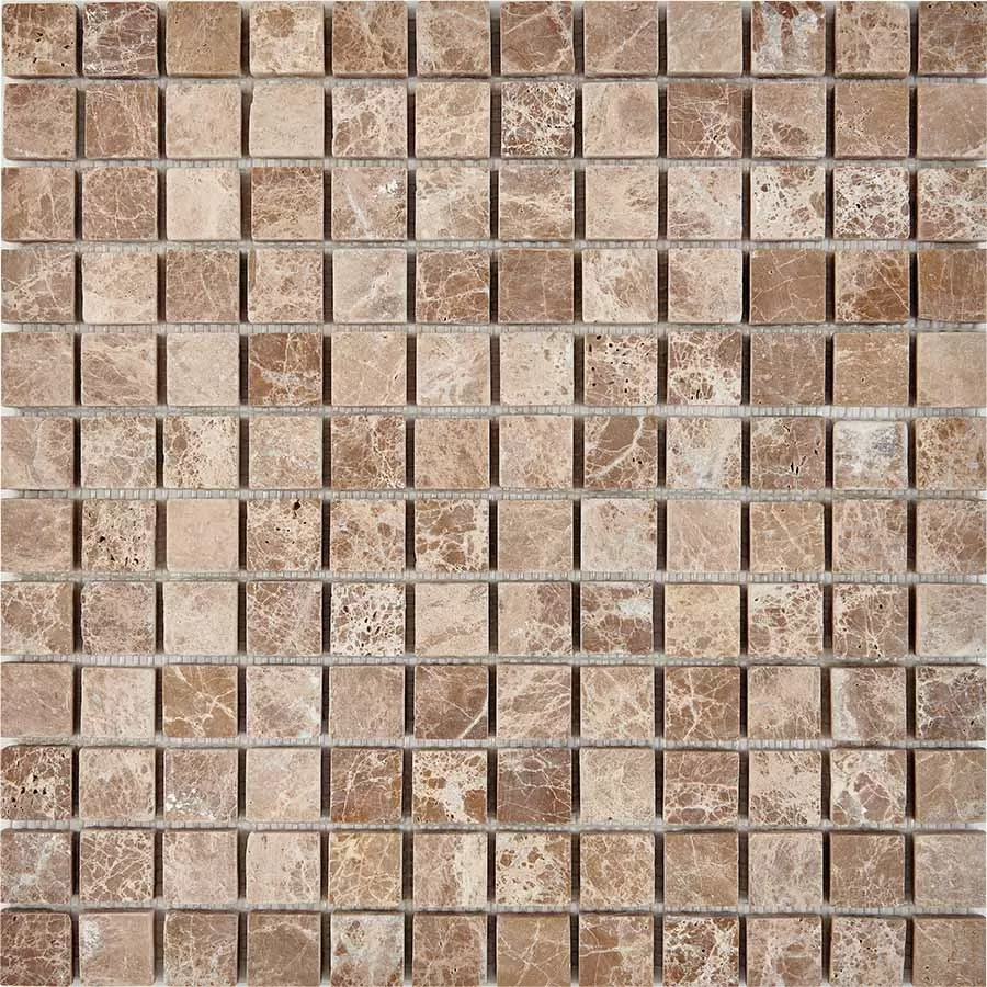 Мозаика PIX225 Light Emperador из мрамора матовая 23x23 305х305x6