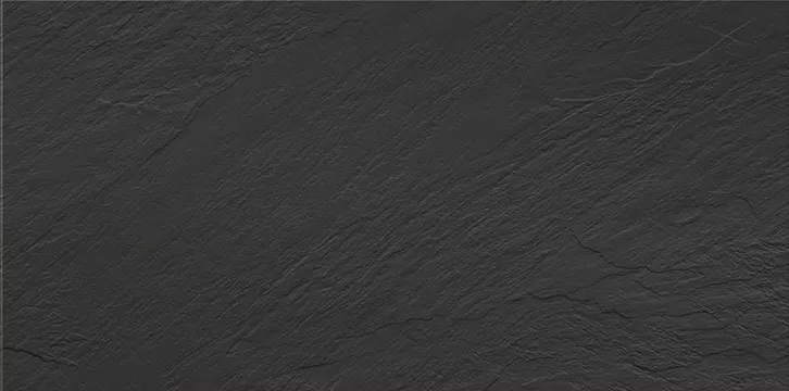 Керамогранит UF019 (насыщенно-черный моноколор) рельефный ректифицированный 120х60