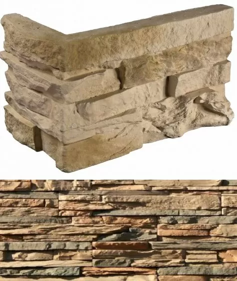 Искусственный камень 102-45 Кросс Фелл угловой 7х25,5x10 (6х15,5x10)