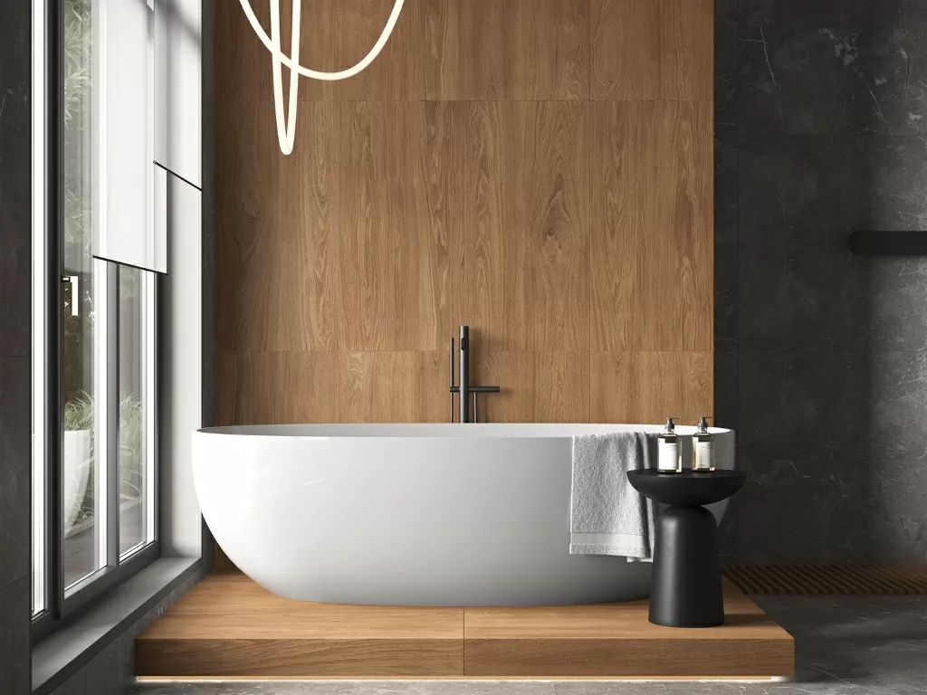 Керамогранит 17699 Sherbrooke бежевый ректификат 44.8х89.8