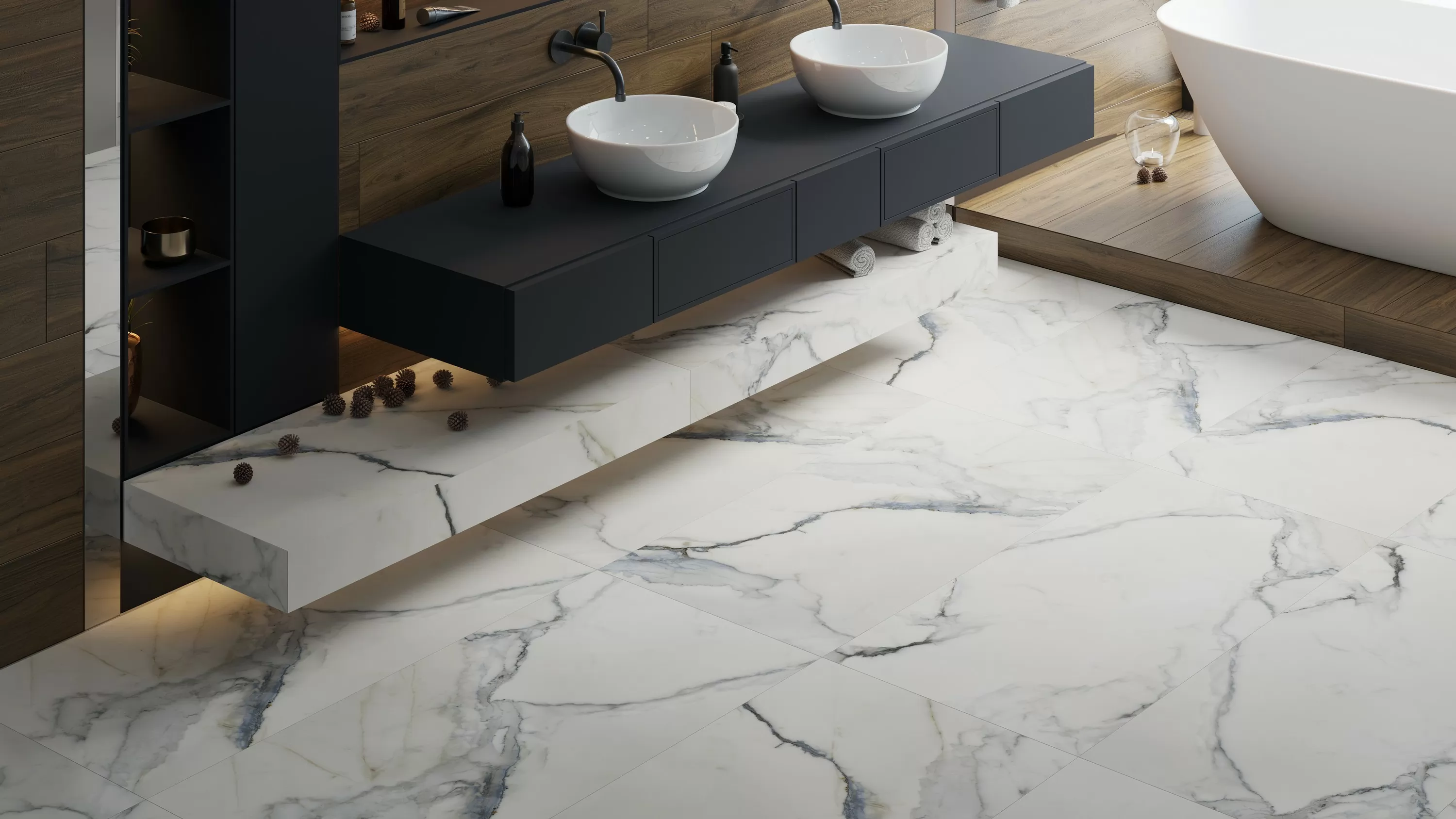 Керамогранит K-2002/MR/p01 Плинтус Iceberg White 76x1200x10