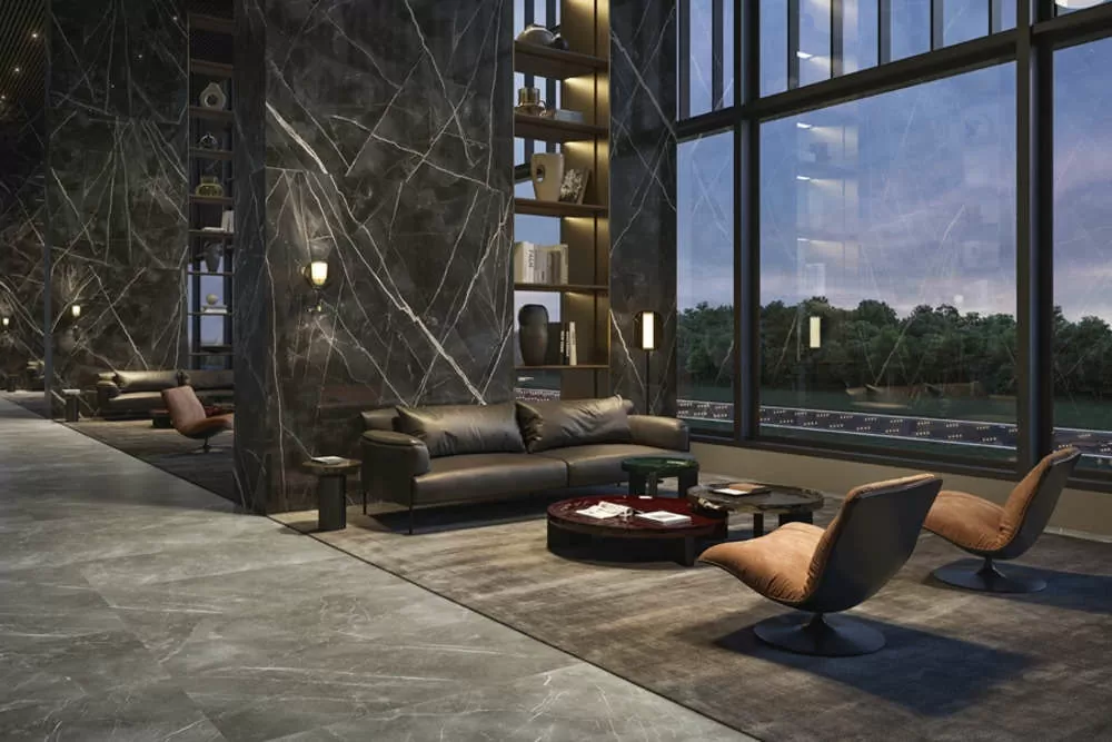 Керамогранит 610015000688 Stellaris Tuscania Grey Lux Ret 80x160