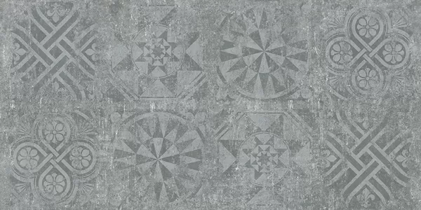 Керамогранит Granite Stone CEMENT Decor Grey Dark / Гранит Стоун ЦЕМЕНТ Декор Темно-серый SR 120x60