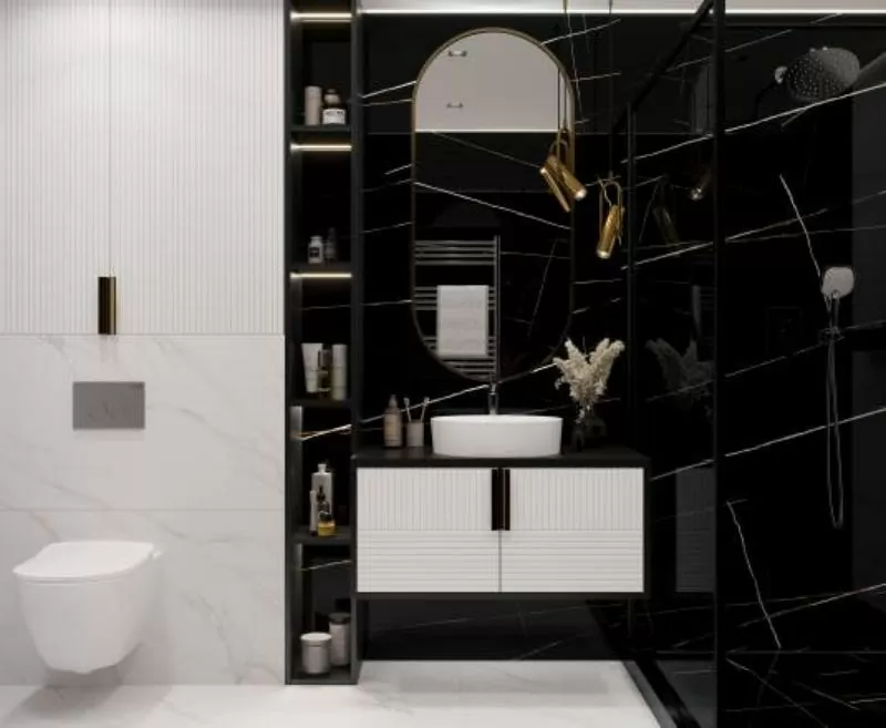 Керамогранит Lawa black черный полированный 60x60