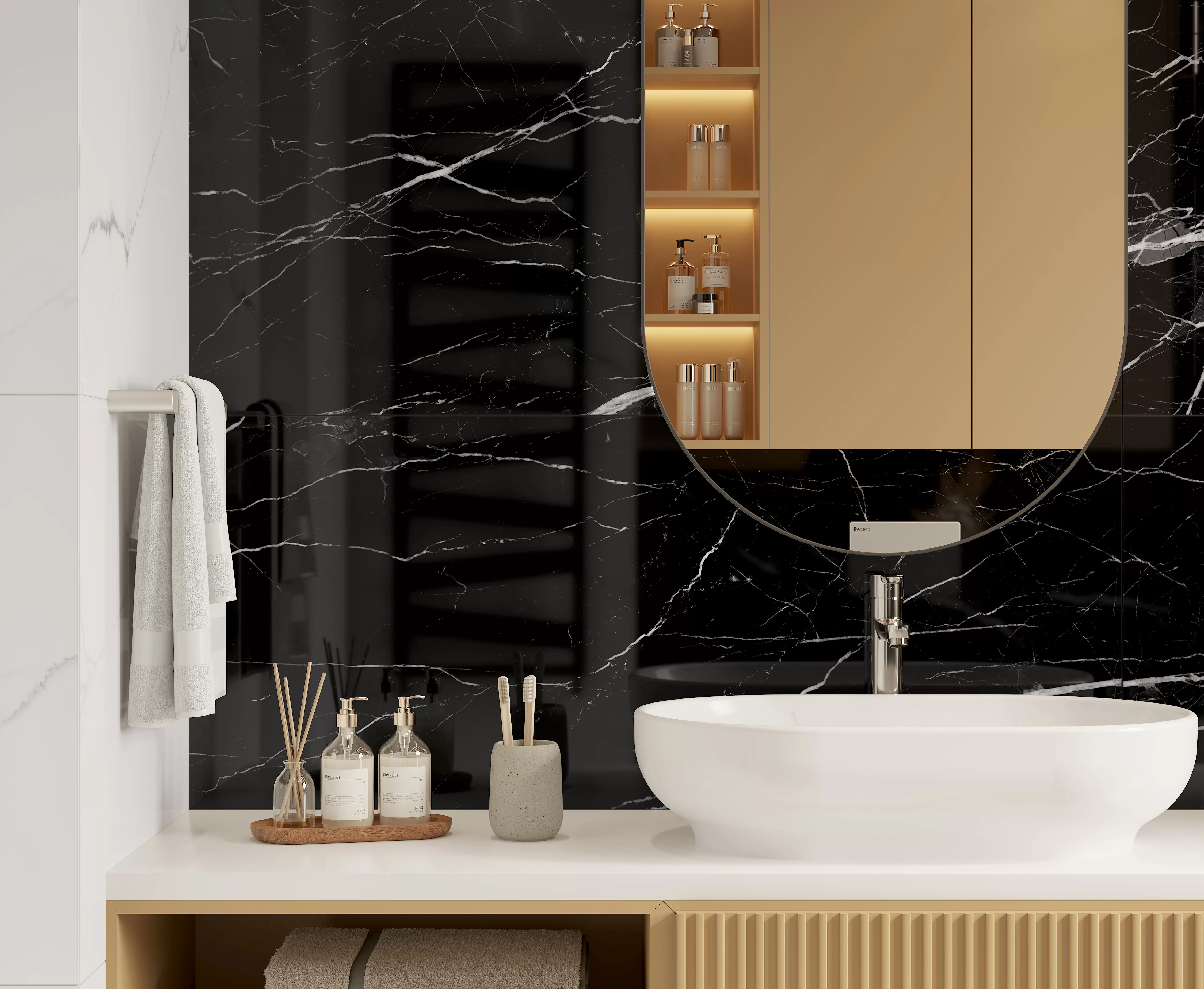 Керамогранит Flash Black чёрный 60x120