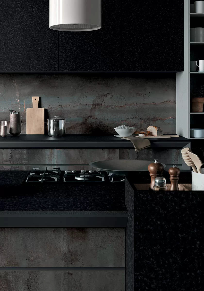 Керамогранит SE05 Nero Granite Bocciardata 12mm 162х324