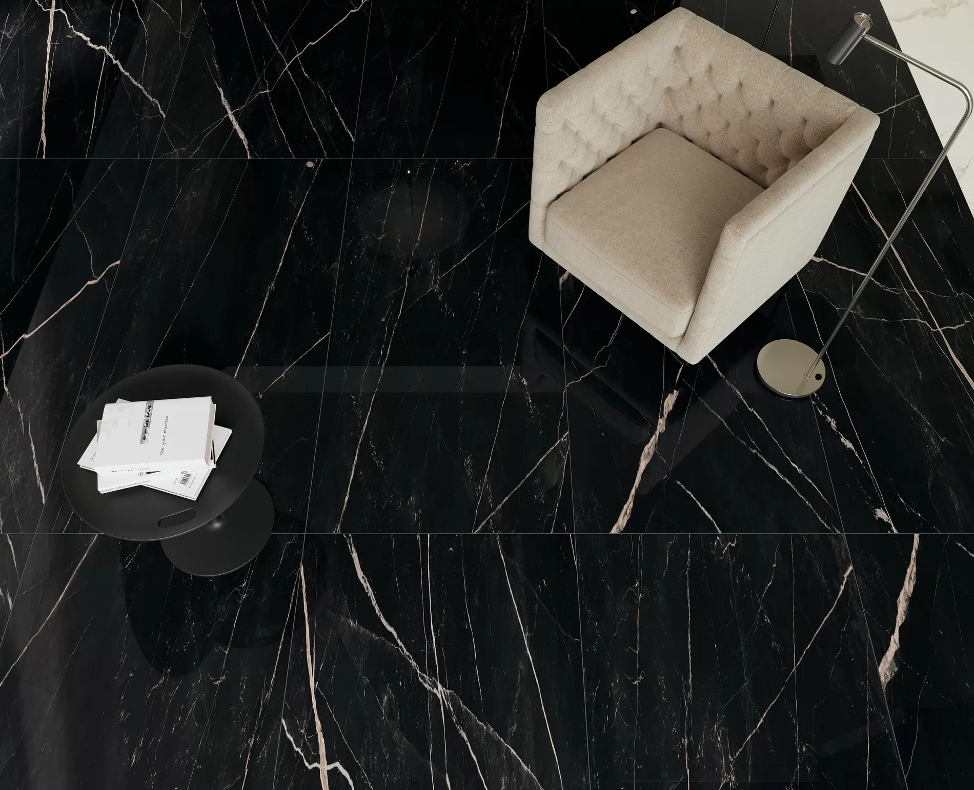 Керамогранит 610015000626 Empire Calacatta Black Lapp 60x60