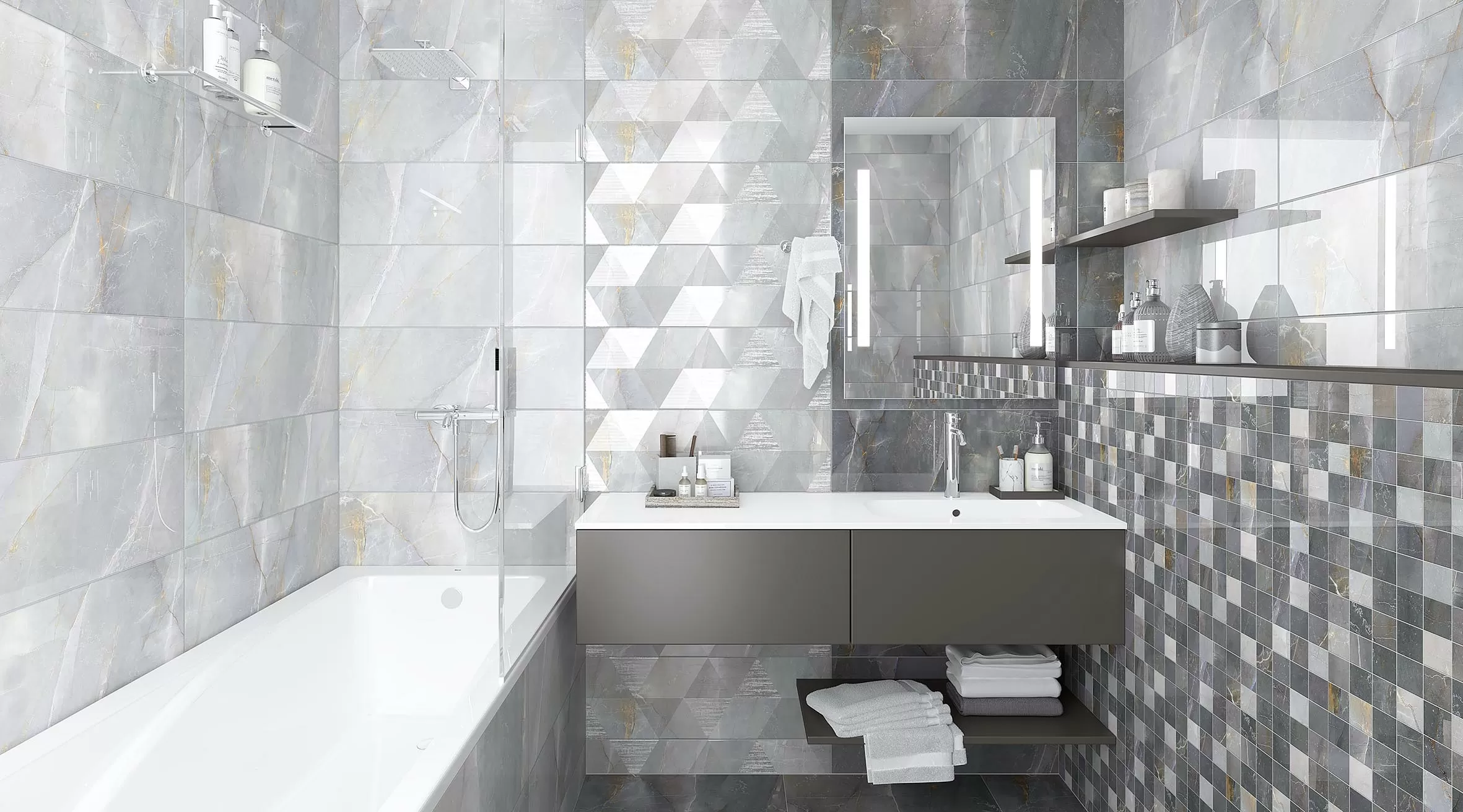 Керамогранит SH 0053 Shade темно-серый 60х60